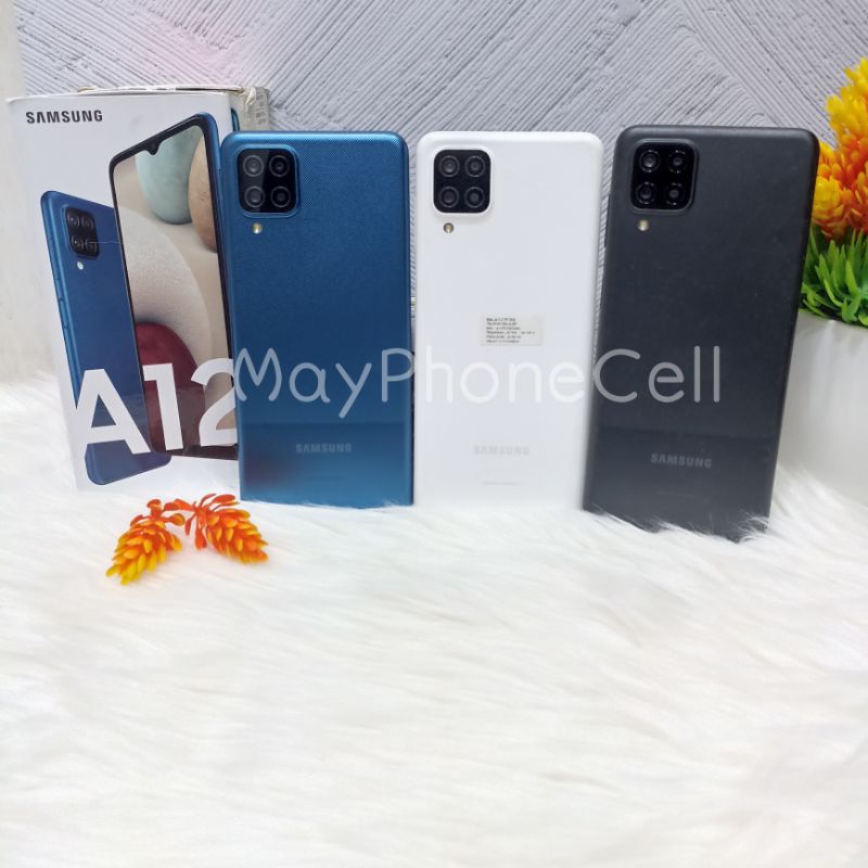 Samsung A12 6/128 GB Handphone Second Bekas Fullset