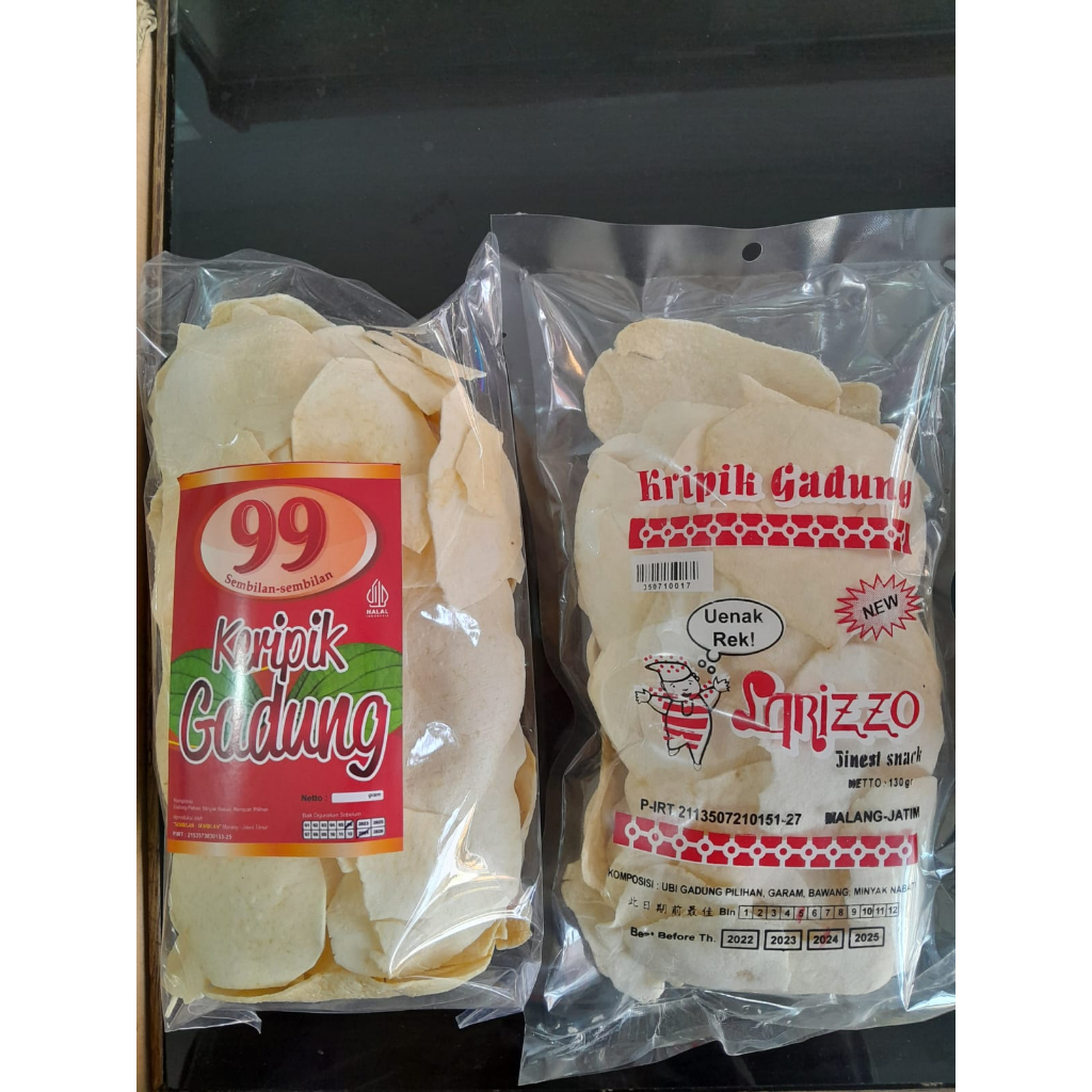 

Keripik Gadung Camilan Snack dari Gadung Murni