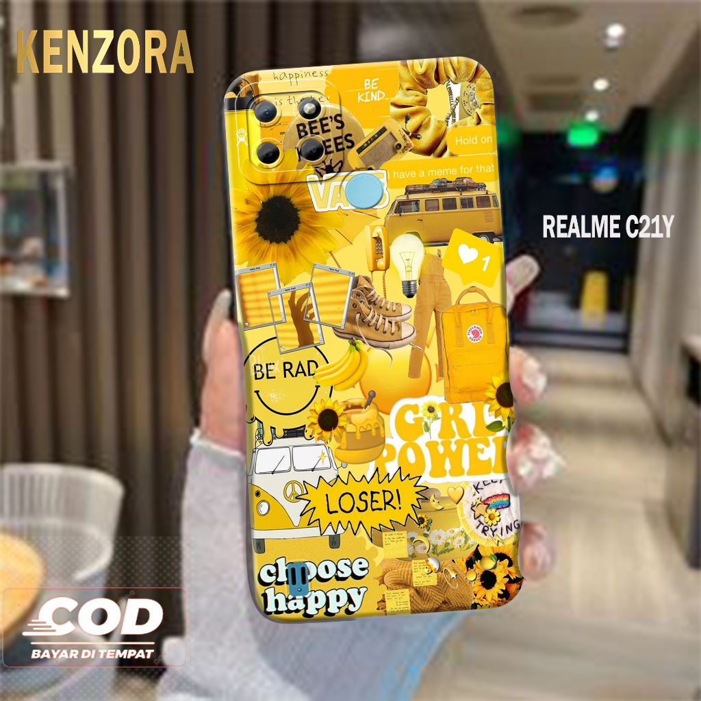 Case REALME C21Y Fashion Case Kenzora Case Kartun Cute Hardcase Softcase Kesing REALME C21Y Cover Si