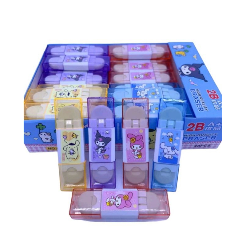

Penghapus Sanrio 2 sisi Mika Case / Eraser set sanrio mika case / Setip 2 sisi sanrio