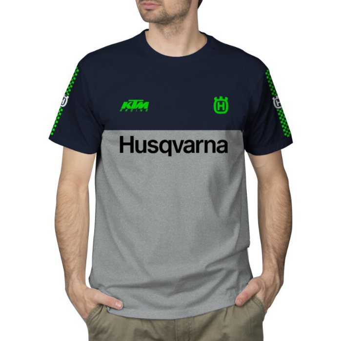 baju cross trail kaos motor trail kaos ktm T-SHIRT HUSQVARNA Racing