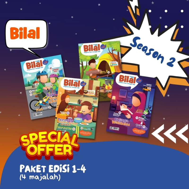 Majalah Anak Bilal Season 2 Terbaru Paket Edisi 01-04