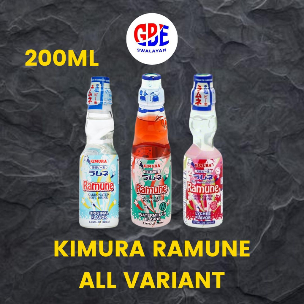 

Kimura Ramune 200ml All Varian | Original | Lychee | Semangka