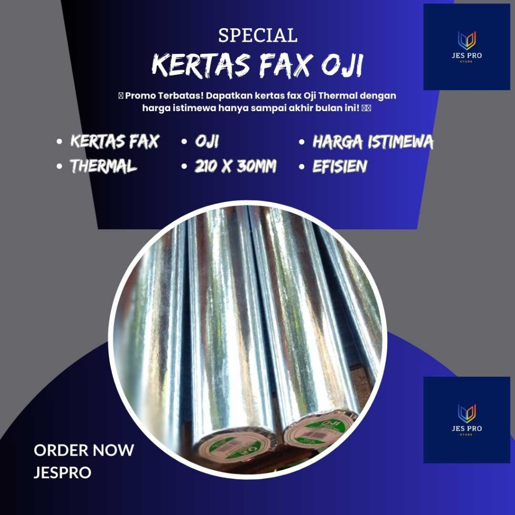 

Kertas Fax Thermal – Kertas Fax Oji – Kertas Faximile