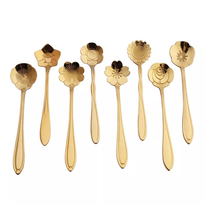 sendok gold Korea / sendok desert / sendok teh / sendok gold estetik