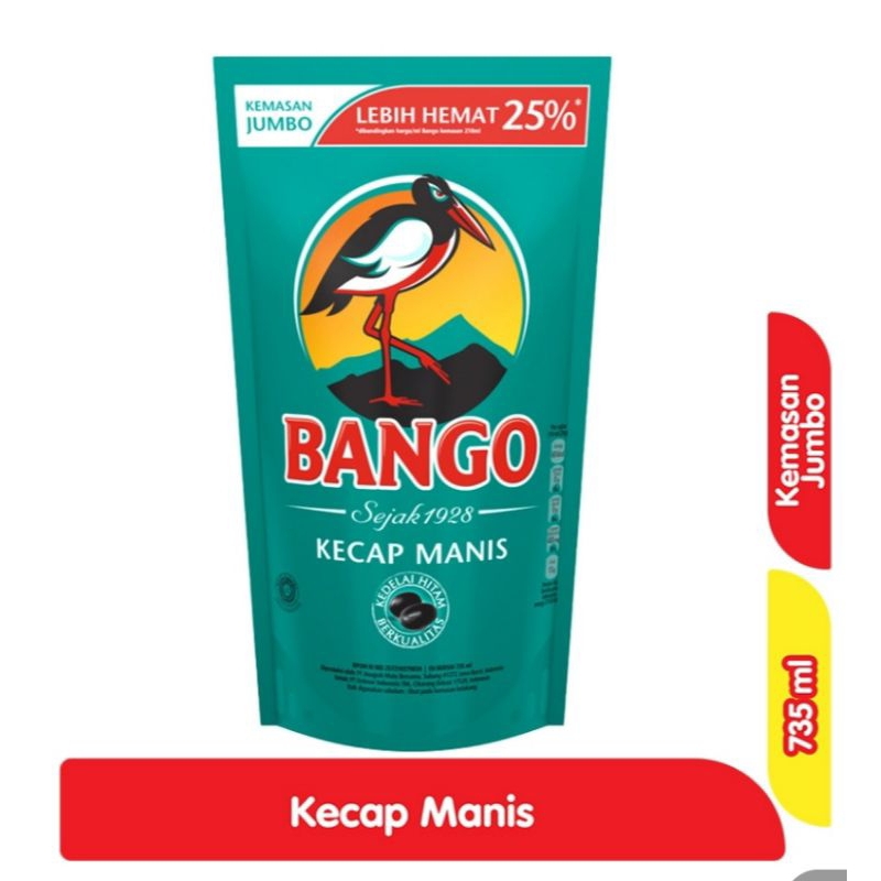 

Kecap bango jumbo 735 ml