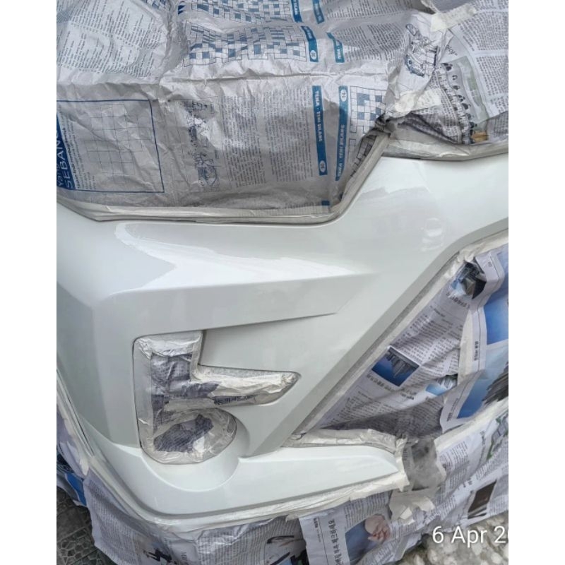 Perbaikan Cat Bumper Baret Toyota Raize  Warna Putih Susu W09