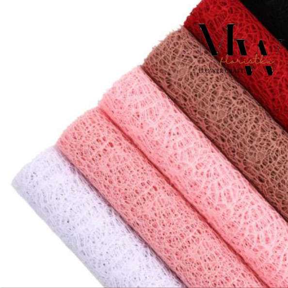 

bahan florist jaring laba laba korea pembungkus bunga bahan bucket bunga