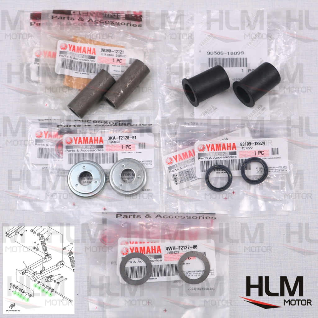 BOSH SWING ARM BELAKANG YAMAHA RX KING RXKING RX-K RXK RXS RX SPESIAL ORIGINAL 90380-12121 90386-180