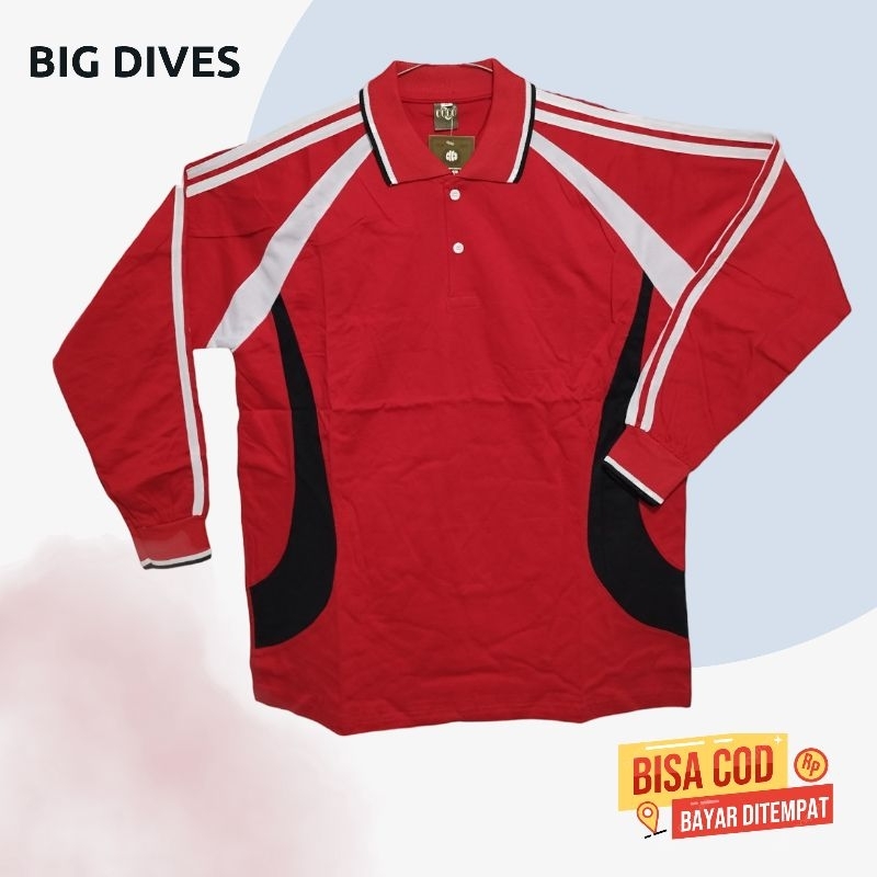 baju olahraga / kaos olahraga / kaos fitnes / baju training / lengan panjang merah 02