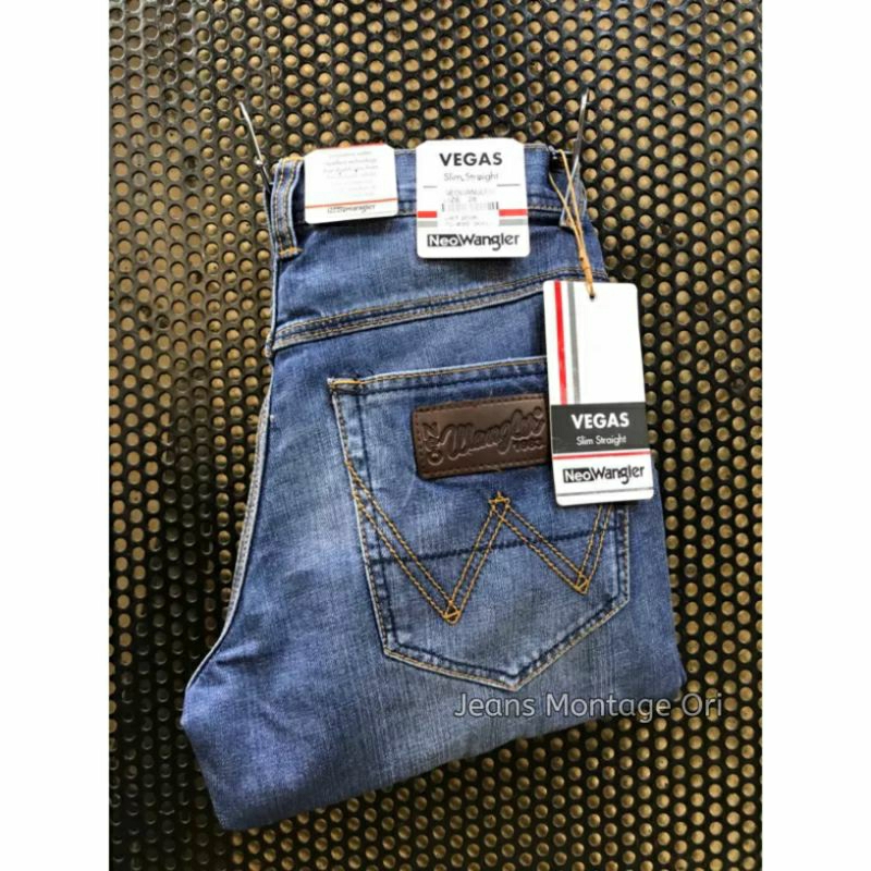 Celana Neo Wangler Vegas High Quality / Celana Jeans Pria Panjang Slim Straight / Celana Selvedge Pr