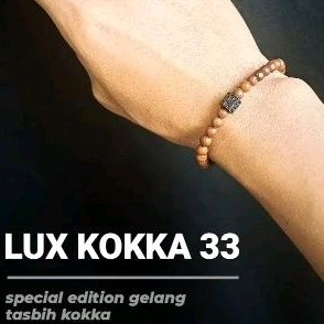 Sylviana723 Lux Kokka Gelang Tasbih Pria Wanita 33 Butir Kayu Kokka Kaukah Kaokah Asli Arab 100% By