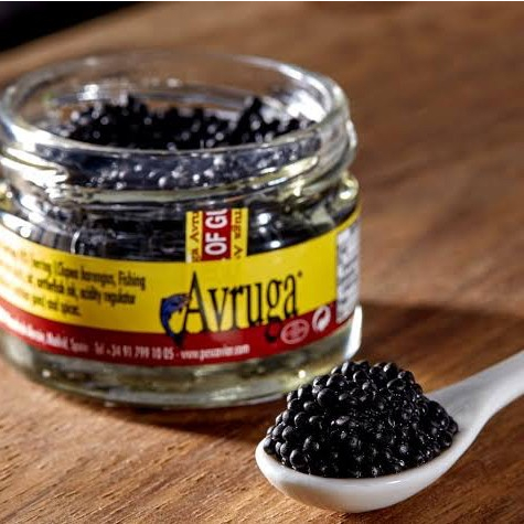 Caviar Avruga 120gr - Pescaviar Telur Ikan Hitam Kaviar Smoked Premium