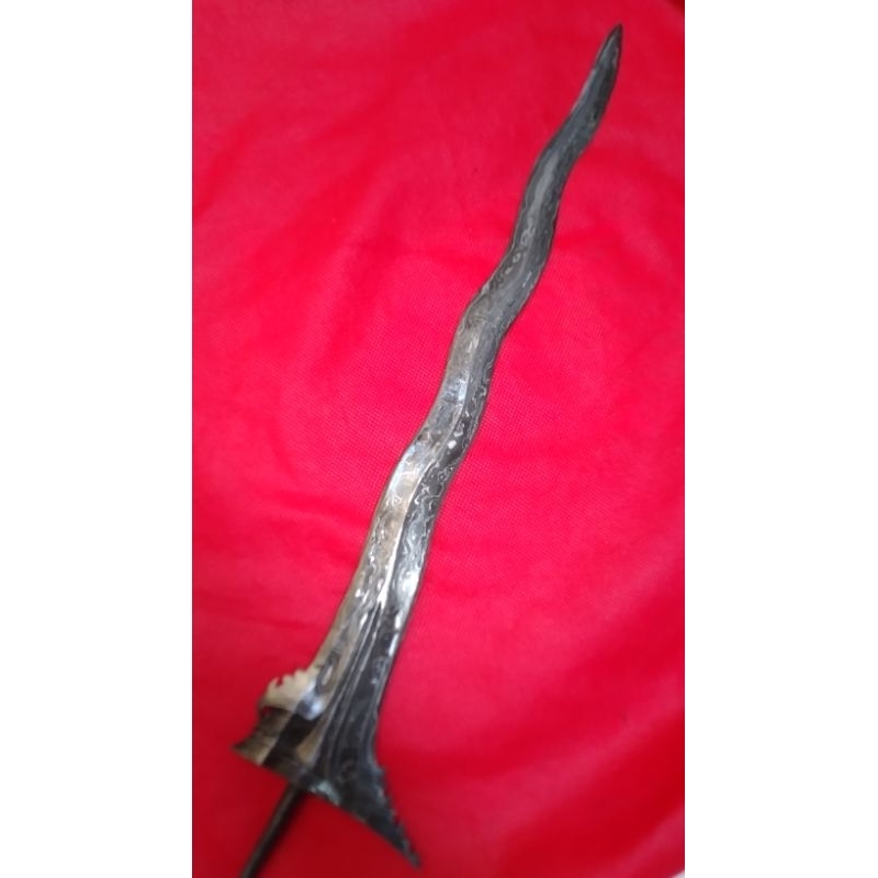Keris Bali Luk 7 Carito Kasapto, panjang wilah 38cm