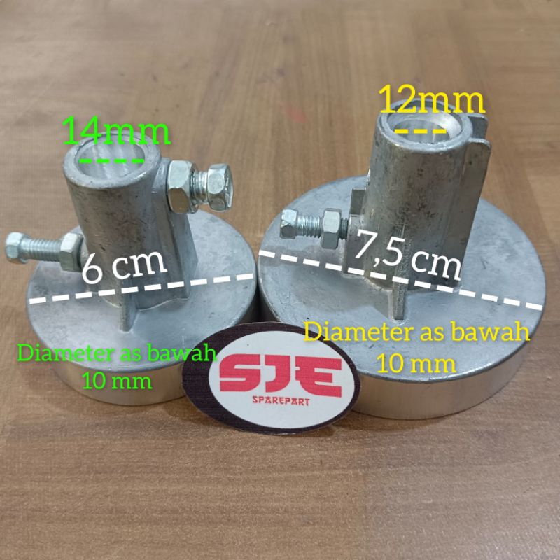 Pully Babet Dinamo Pengering mesin cuci As 12mm 14mm