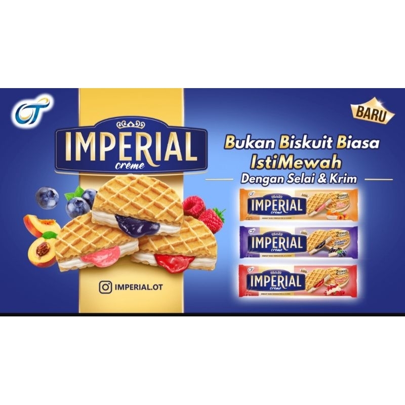 

Imperial biskuit 27 gr, 1 box isi 10 +1 / 11 pcs