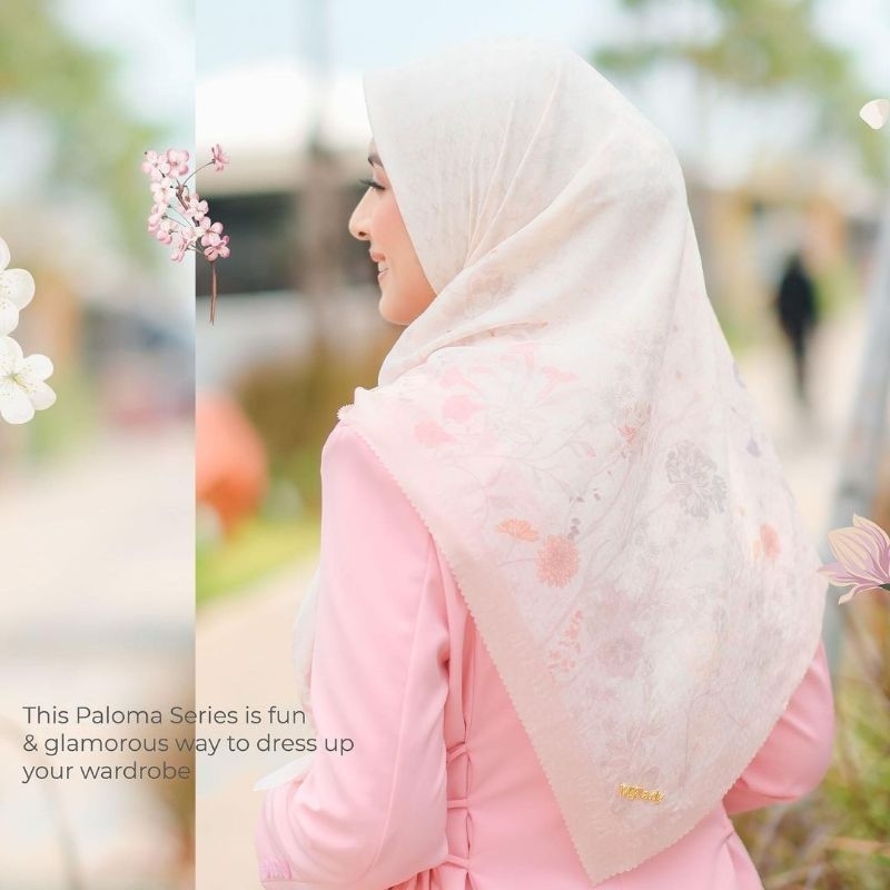 MY LADY HIJAB SEGIEMPAT MOTIF VOAL ULTRAFINE ORIGINAL