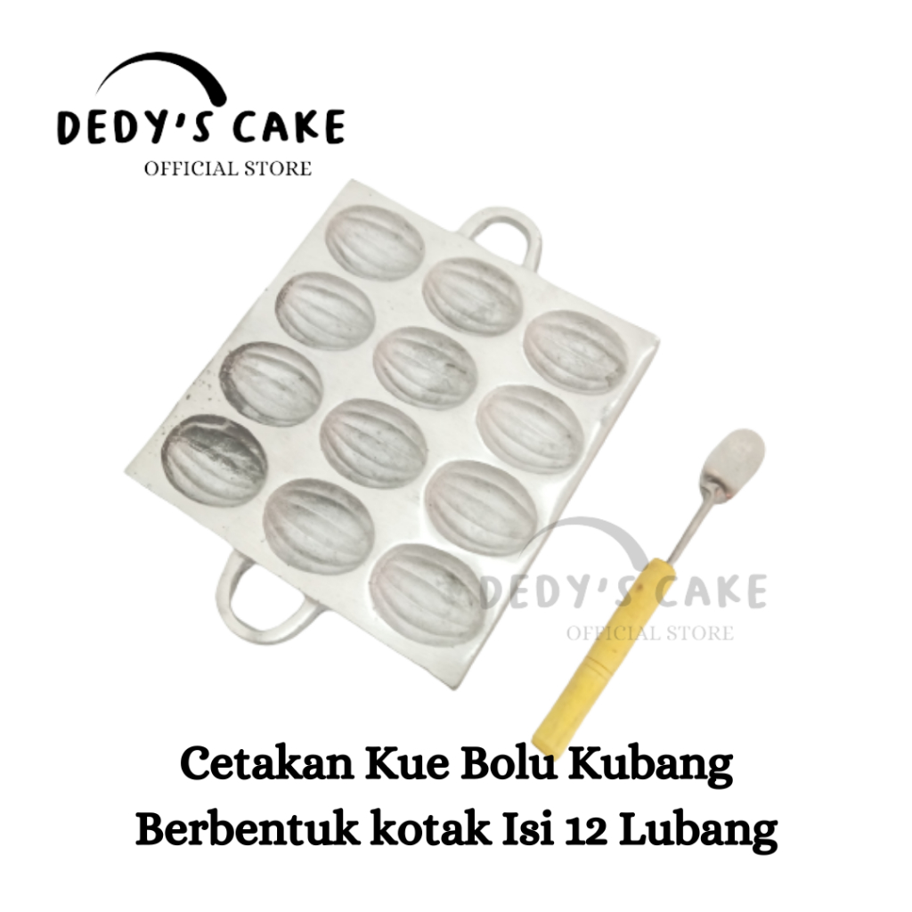 Cetakan Bolu Belimbing Kering Bahulu Ketapang Kerang Cubit Kotak Isi 12 Lubang