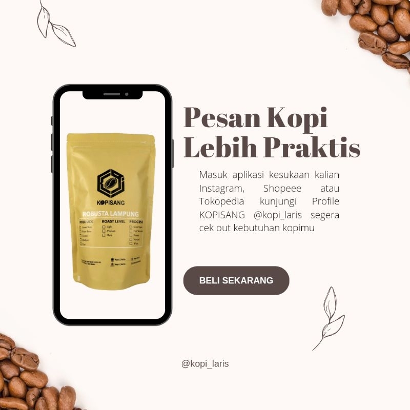 

KOPI BUBUK ROBUSTA LAMPUNG TERLARIS & TERMURAH