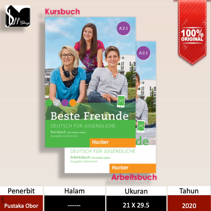 Buku Beste Freunde A2.1 | Kursbuch & Arbeitsbuch | 2 Baku | Bhs.Jerman