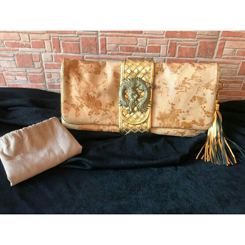 Natalia Liu Leather Clutch