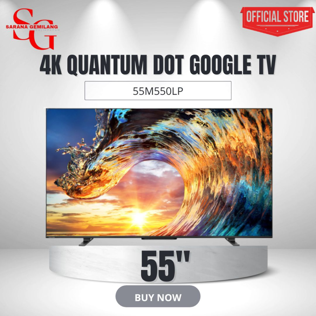 LED TV TOSHIBA 55M550LP / LED TOSHIBA 55M550 LP 4K QUANTUM DOT GOOGLE TV FREE BRACKET