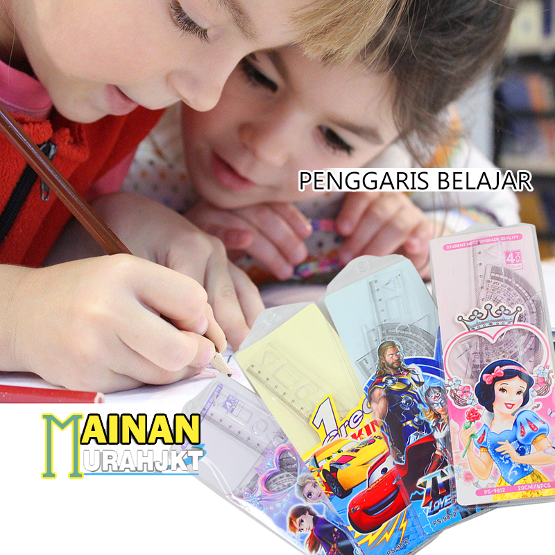

FIGUREANS ATK PERLENGKAPAN SEKOLAH PENGGARIS KARAKTER PS-9812 ALAT PENGGARIS 20 CM PPK ISI 4 MODEL DENGAN BUSUR