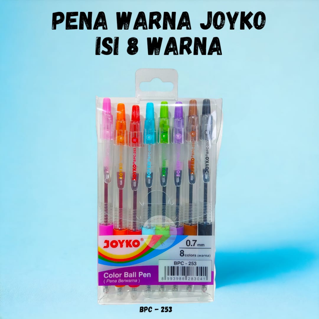 

Joyko Color Ball Pen 253 - Pulpen Warna Warni