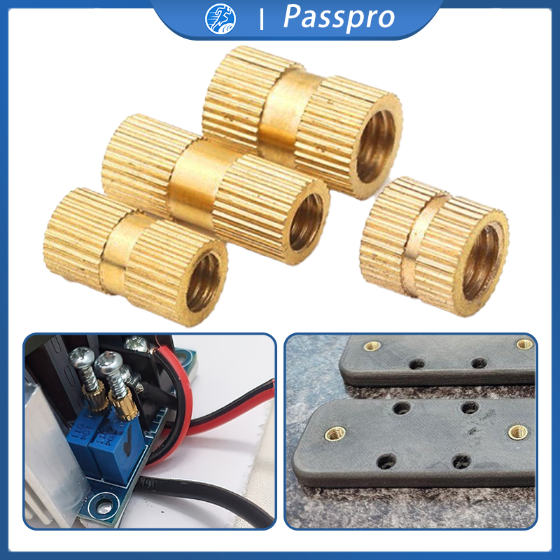 Mur Tanam M3 100pcs Female Thread Brass Insert Nut M3