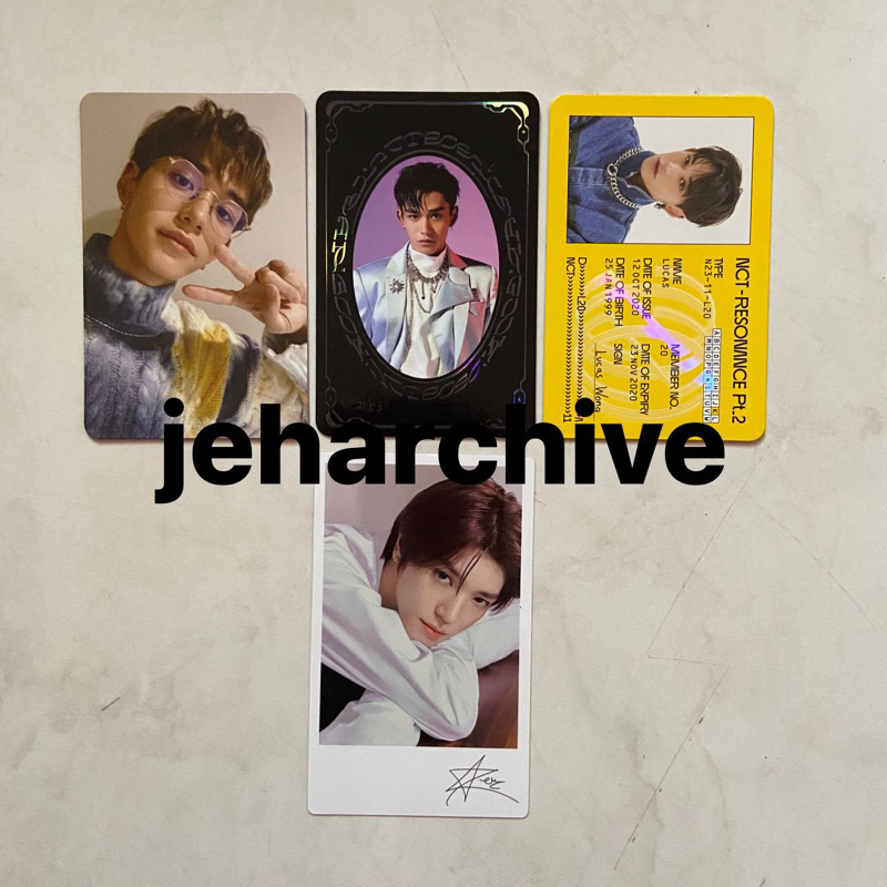 PHOTOCARD PC LUCAS HUANG XUXI TOTM SEQUEL TAEYONG LEE WAYV NCT 127 RESONANCE PT.2 ID CARD YB YEARBOO
