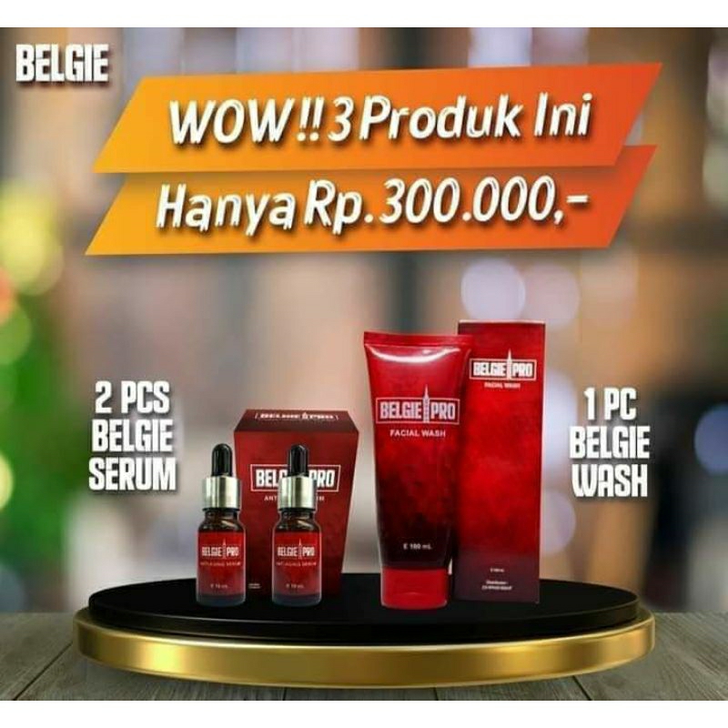 BELGIE PRO SERUM DAN BELGIE FACIAL WASH