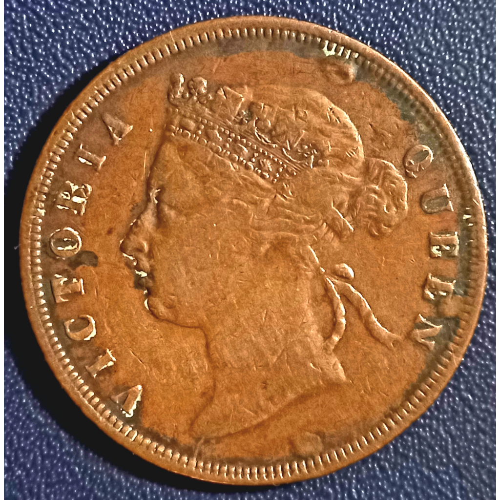 koin 1 cent Straits Settlements 1889