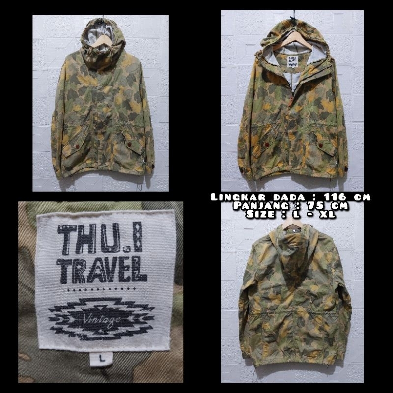 Jaket Parka Camo Merk Thursday Island Second Original.