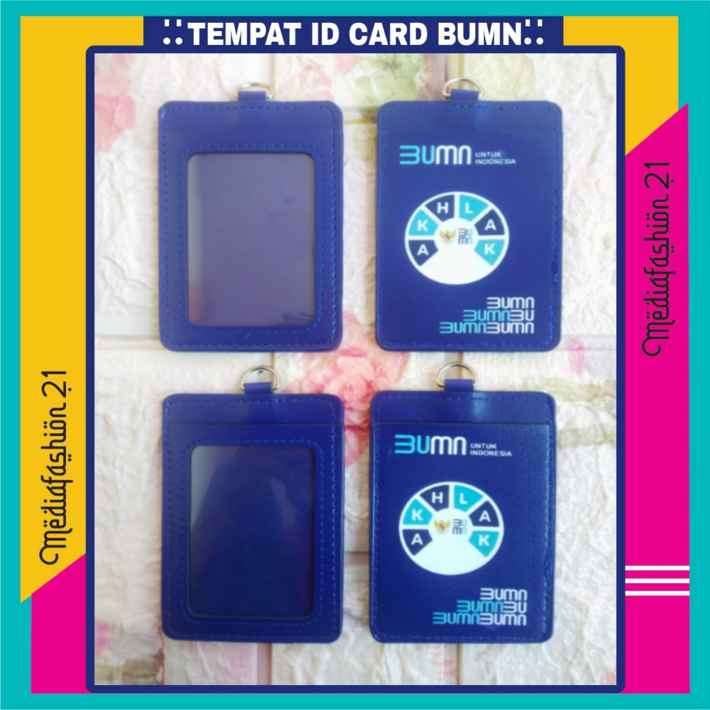 

Tempat ID Card Kulit Sintetis Dua Sisi Logo BUMN