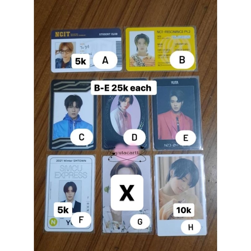 WTS PC NCT MARK HAECHAN JENO YUTA