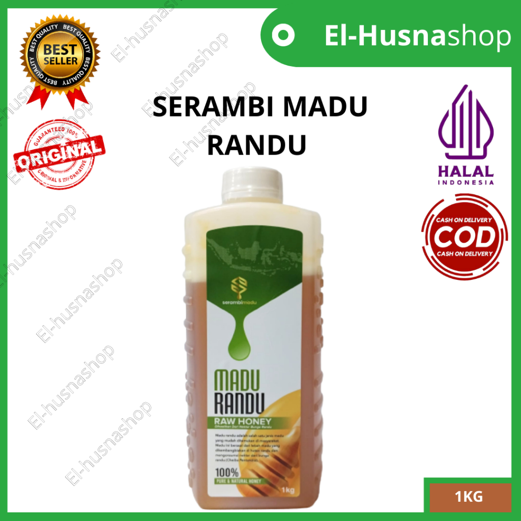 

Madu Randu 1kg Raw Honey Dihasilkan Dari Nektar Bunga Randu Pure & Natural Honey Madu Murni Asli Original