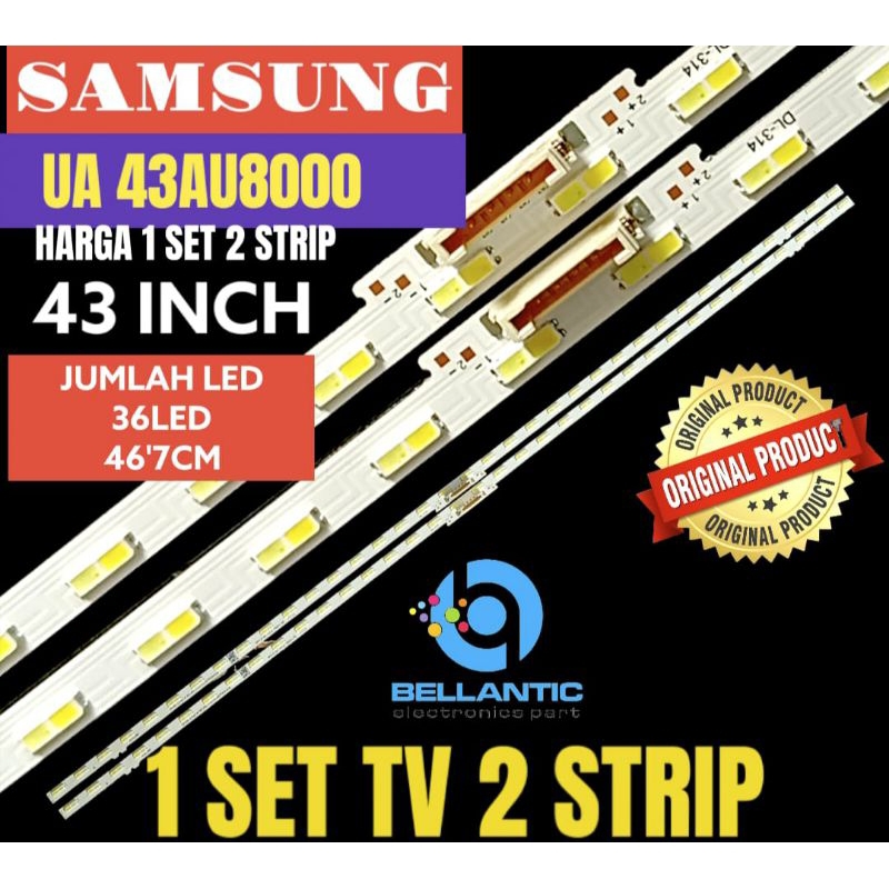 BACKLIGHT TV LED SAMSUNG 43 INCH UA 43AU8000 BACKLIGHT 43 INCH