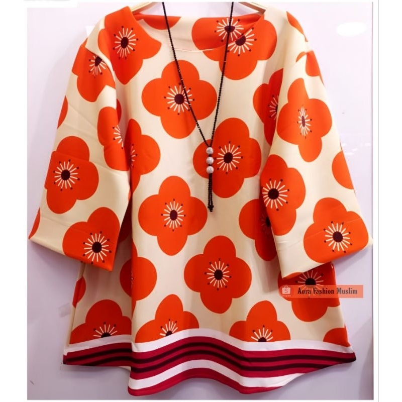 BAJU JUMBO XXXL - BLOUSE JUMBO KIKY SCUBA