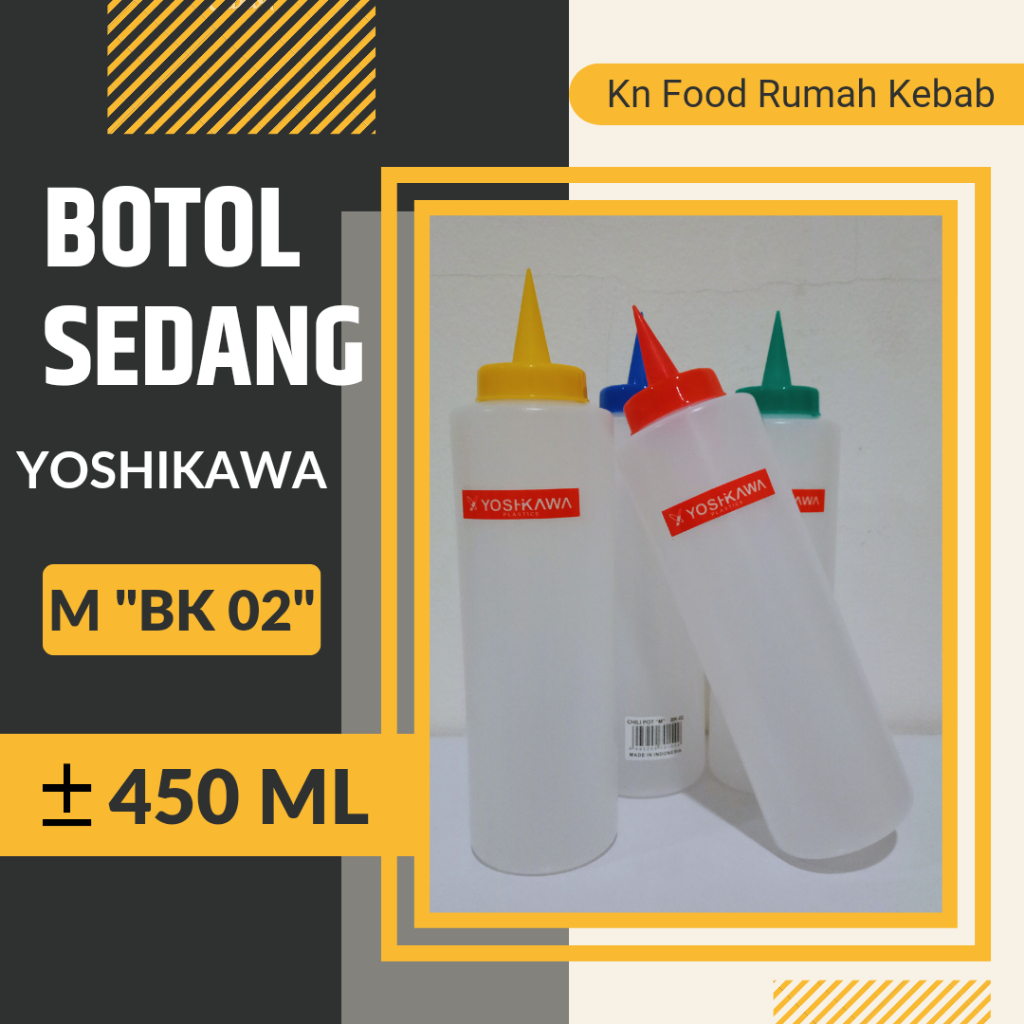 Botol Saus mayonaise Lancip - Botol Ujung Lancip - Botol Lancip Sedang