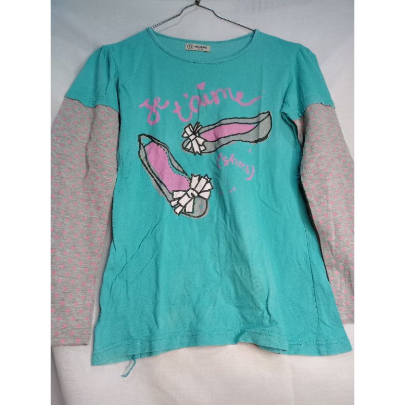 PRELOVED NEVADA ANAK KAOS LENGAN PANJANG TOSCA KOMBI LENGAN ABU
