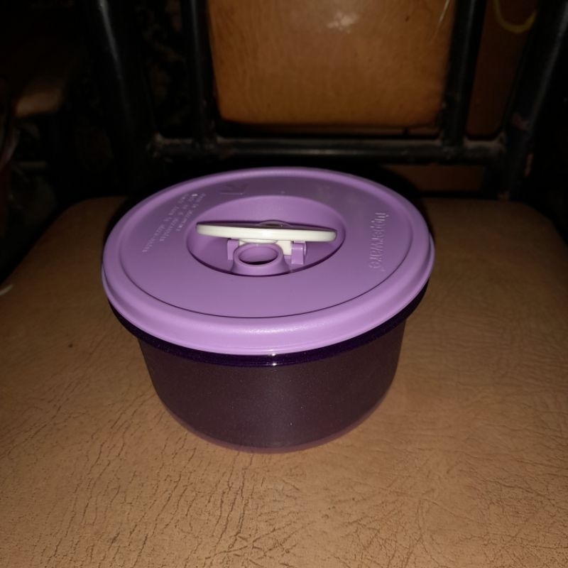 TUPPERWARE CRYSTALWAVE BOWL MANGKOK CRISTAL MICROWAVE UNGU