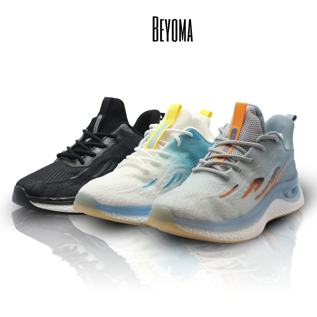 BEYOMA Boost Run SEPATU BEYOMA Boost Run Pria Wanita Sneakers Sport Running Shoes Olahraga Free Kota