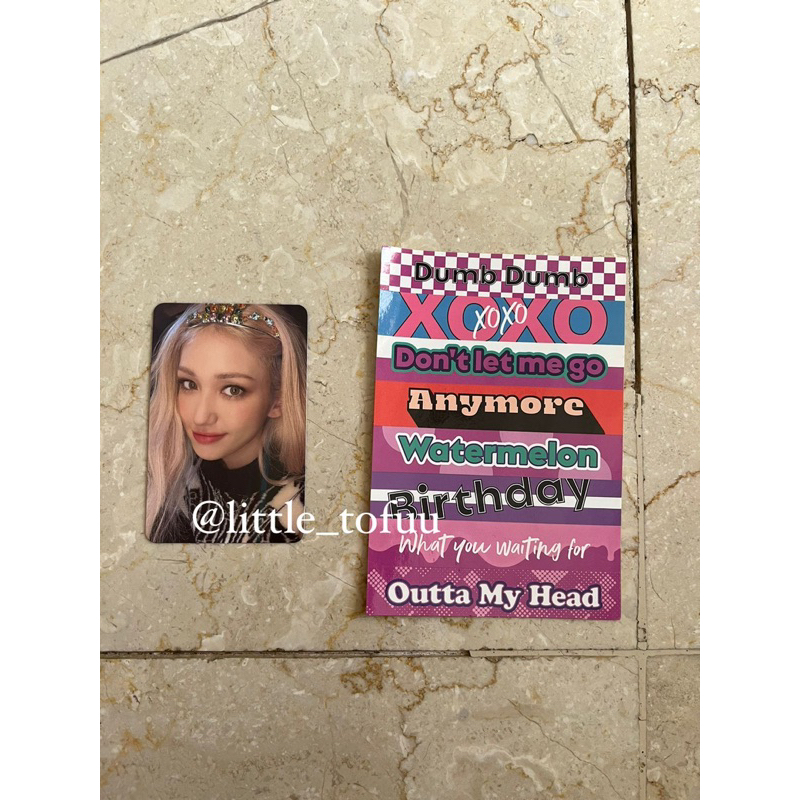 [official photocard] somi xoxo pc sticker photocard set ready exclusive pc crown