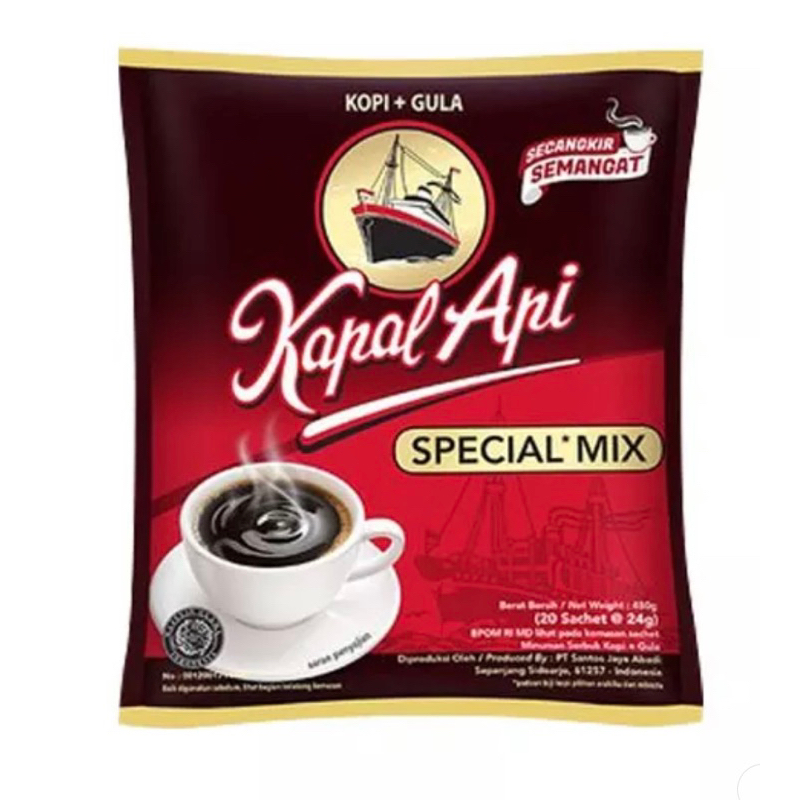 

KAPAL API SPECIAL MIX ISI 20 SACHET X 25 GR KOPI