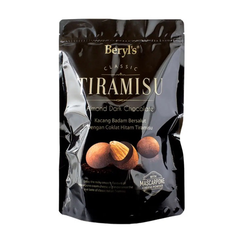 Beryls Classic Tiramisu Almond Dark coklat