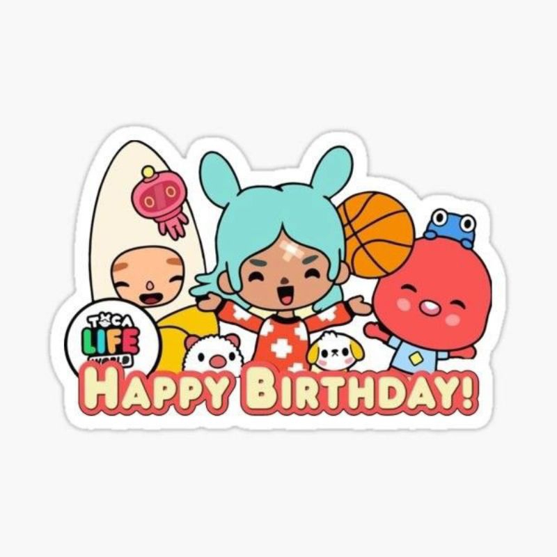 TocaBoca Topper Kue Ulang Tahun