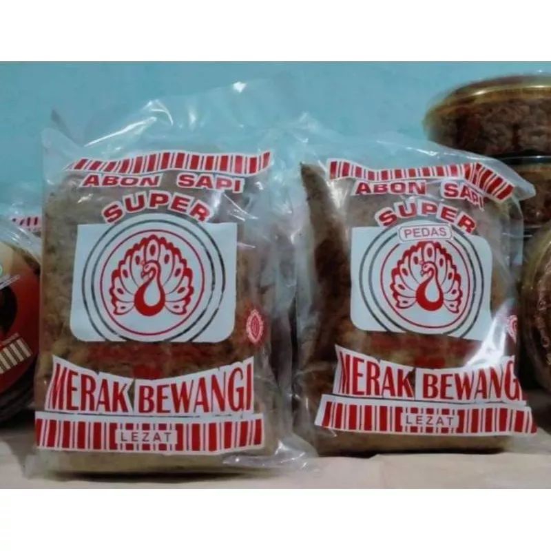 

Abon Sapi Asli Boyolali Premium Cap Merak Bewangi 250gr manis