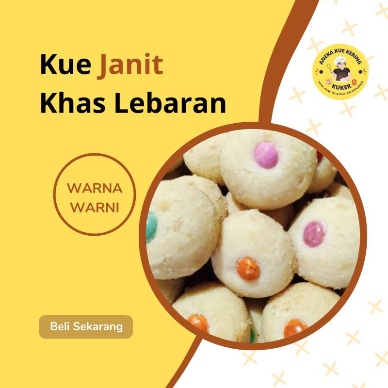 

Kue Janit Lebaran 500 gr Manis Lembut Enak Berkualitas (Aneka Kue Kering)