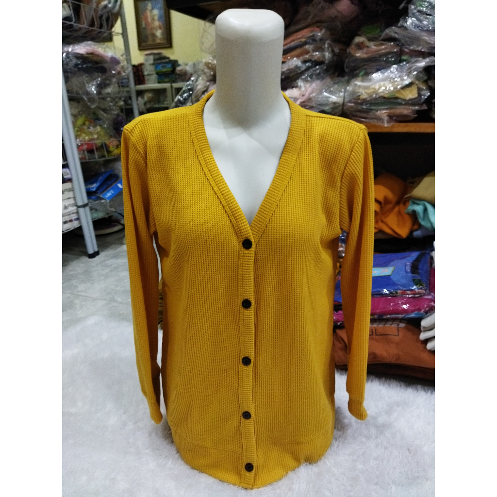 ECLO Cardigan Wanita Dewasa Motif Garis