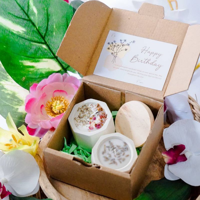 NEW GIFT BOX HAMPERS SCENTED CANDLE GIFT BOX LILIN AROMATERAPI BIRTHDAY GIFT HAMPERS WEDDING